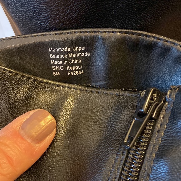 STYLE & CO “Keppur” Black Vegan Leather Tall Knee High Slouchy Riding Boots 6M - Picture 9 of 15